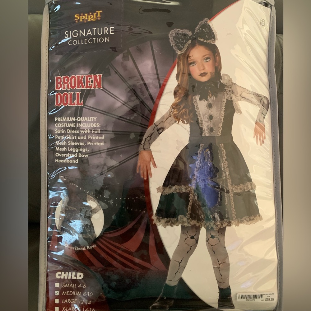 Child Broken Doll Costume